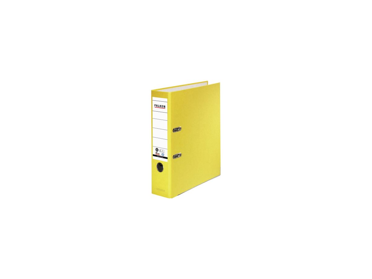 Falken Ordner Recycolor 11285772 DIN A4 80mm Papier gelb