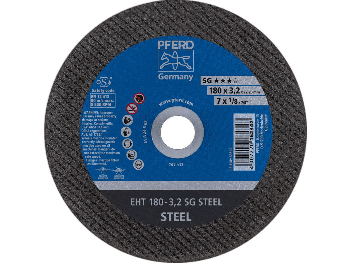 Trennscheibe A24SSG 178x3,2mm gerade Rüggeberg