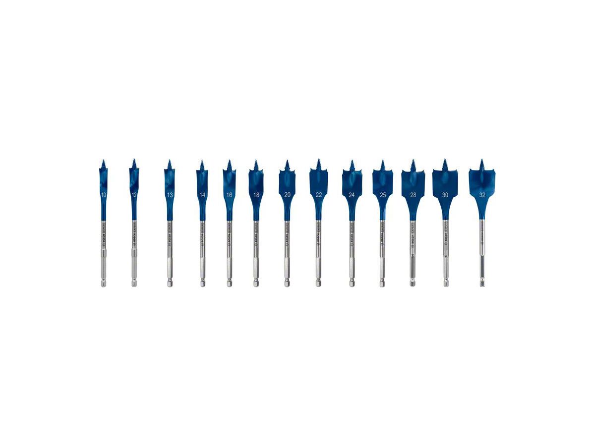 Bosch EXPERT SelfCut Speed Flachfräsbohrer-Set 10-32mm 13-tlg.