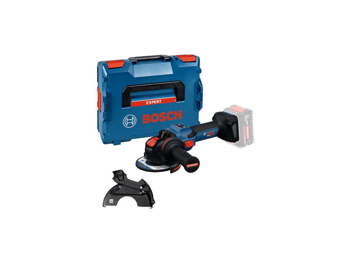 BOSCH Akku-Winkelschleifer EXWX18V-15S X-Lock, solo, in L-BOXX