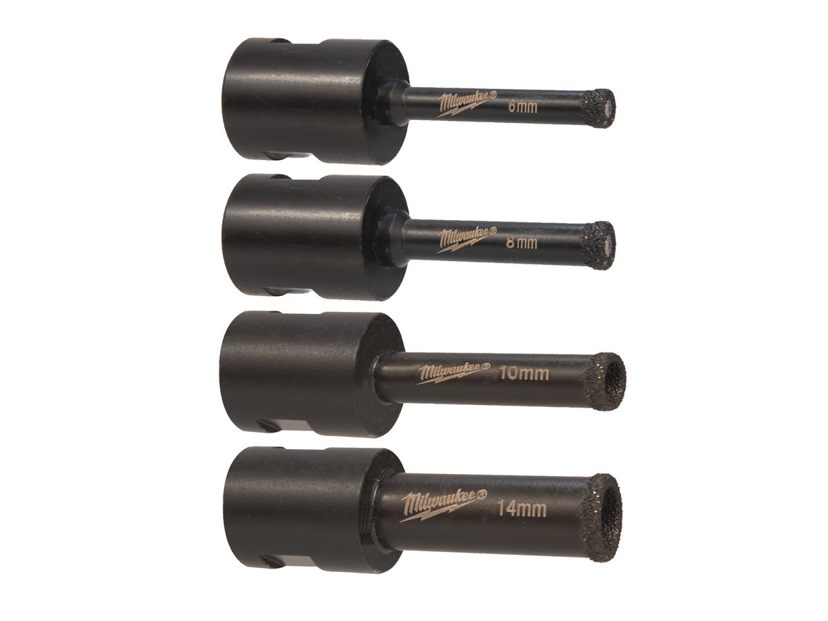 MILWAUKEE Diamantbohrer Set DIAMANT MAX M14, 4teilig