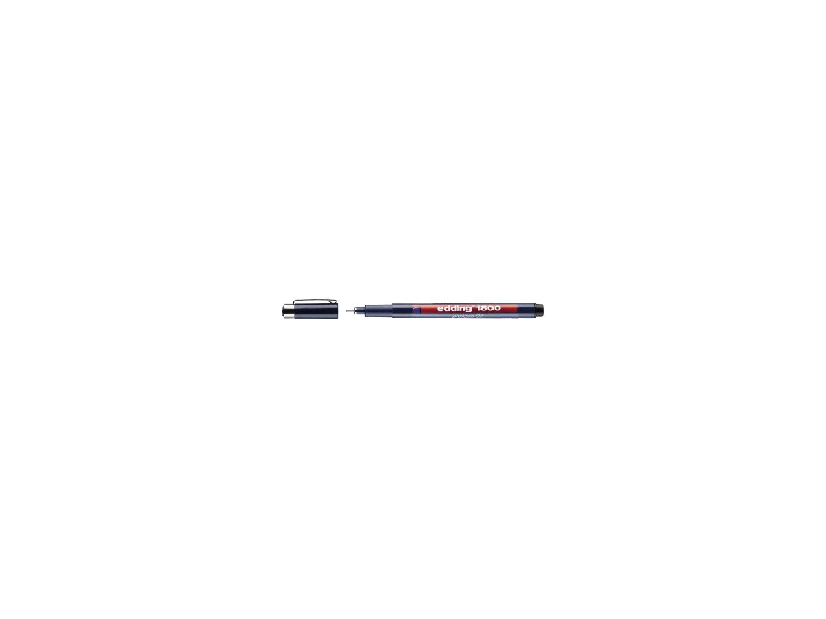 edding Feinschreiber 1800 profipen 4-180001001 0,25mm schwarz