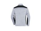 JN Strickfleece Jacke white-melange/bl. 100% Polyester 280g/m JN 862 Gr. XL