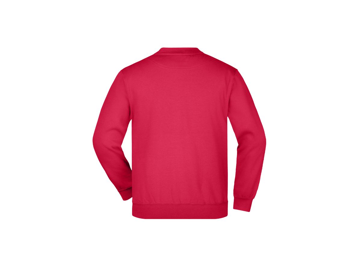 JN Round-Sweat Heavy Junior JN040K 80%BW/20%PES, red, Größe S
