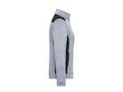 JN Damenfleece Jacke white-melange/bl. 100% Polyester 280g/m JN 861 Gr. 4XL