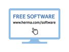 HERMA Ordneretikett 4283 kurz/schmal sk weiß 700 St./Pack.