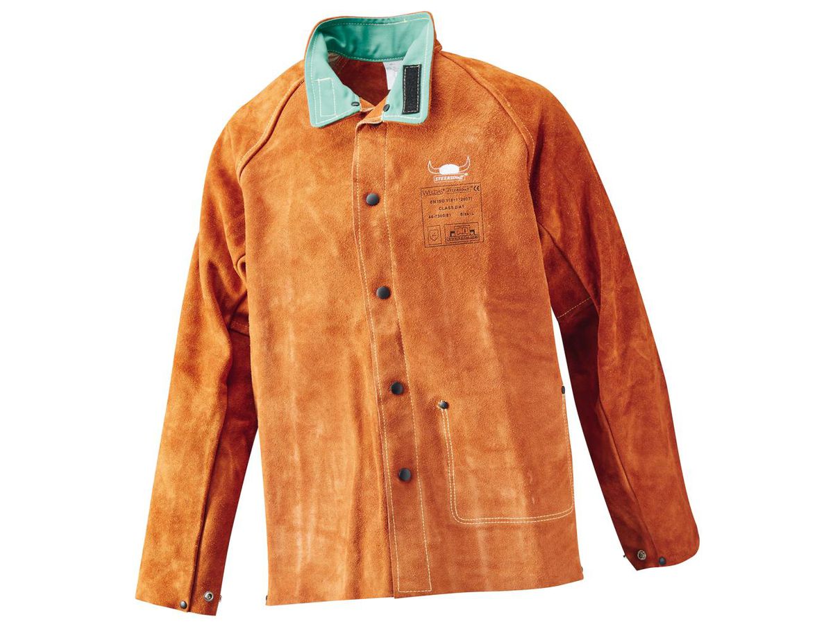WELDAS Schweißerlederjacke LAVA BROWN