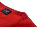 JN Ladies V-Neck Pullover JN658 100%BW, red, Größe 2XL