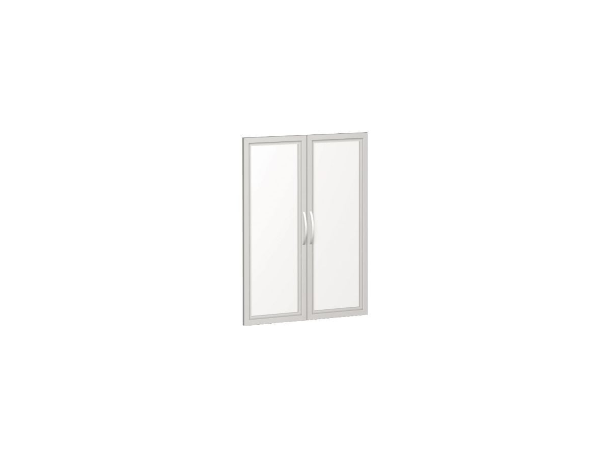 Geramöbel Glastürsatz S-383901-GT m. Holzrahmen 3 OH f. Korpbusb. 800