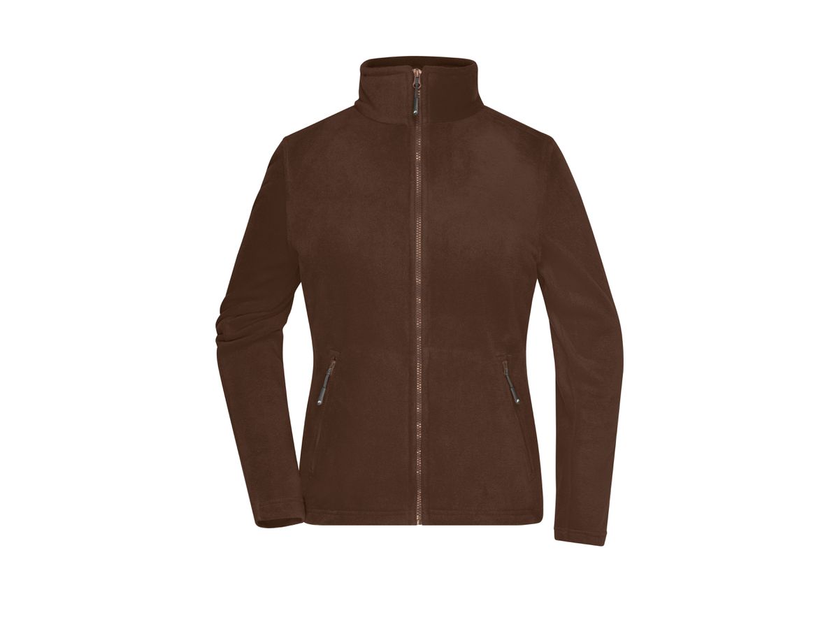 JN Ladies' Fleece Jacket JN781 brown, Größe S