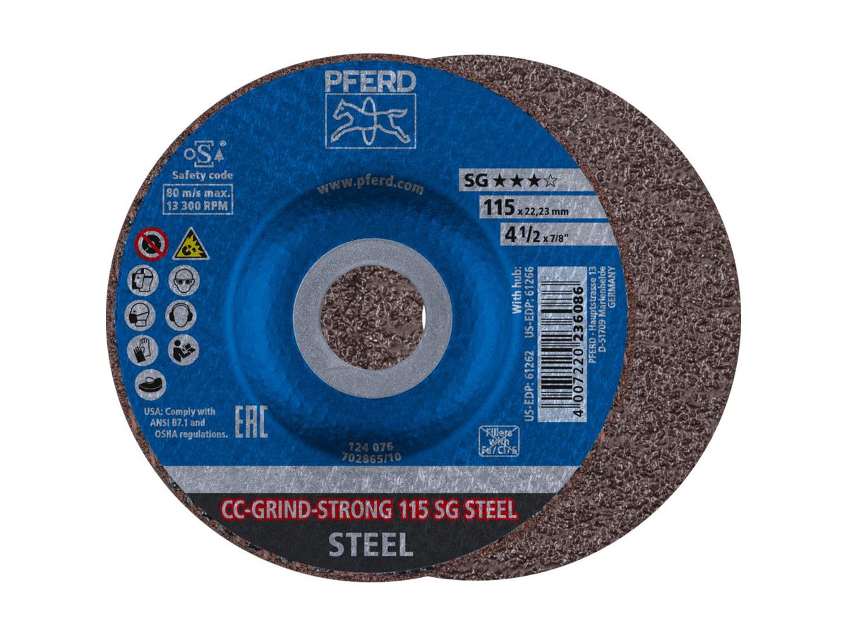 PFERD Schleifscheibe CC-Grind STRONG-STEEL 115mm
