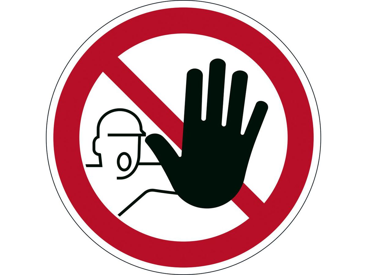 Symbol Zutritt verboten
