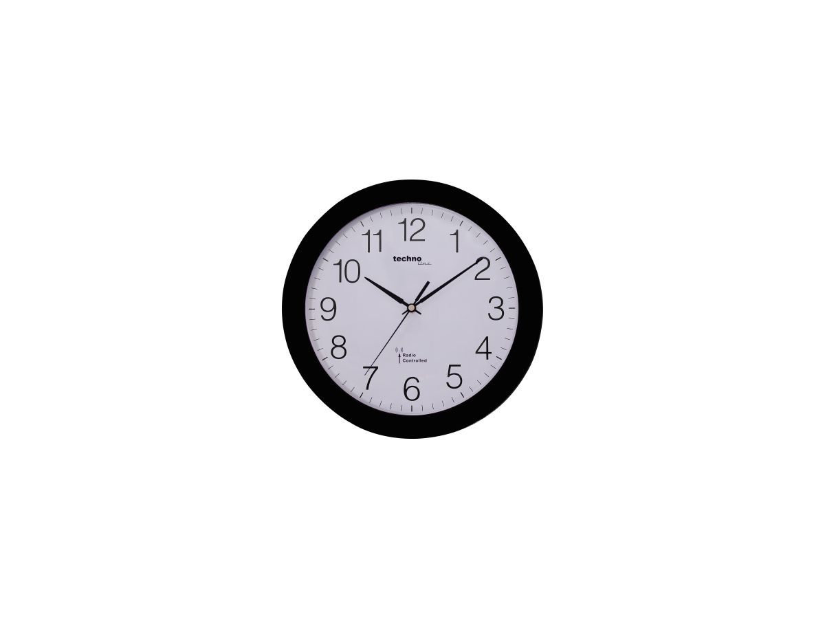 technoline Wanduhr WT 8000 schwarz analog