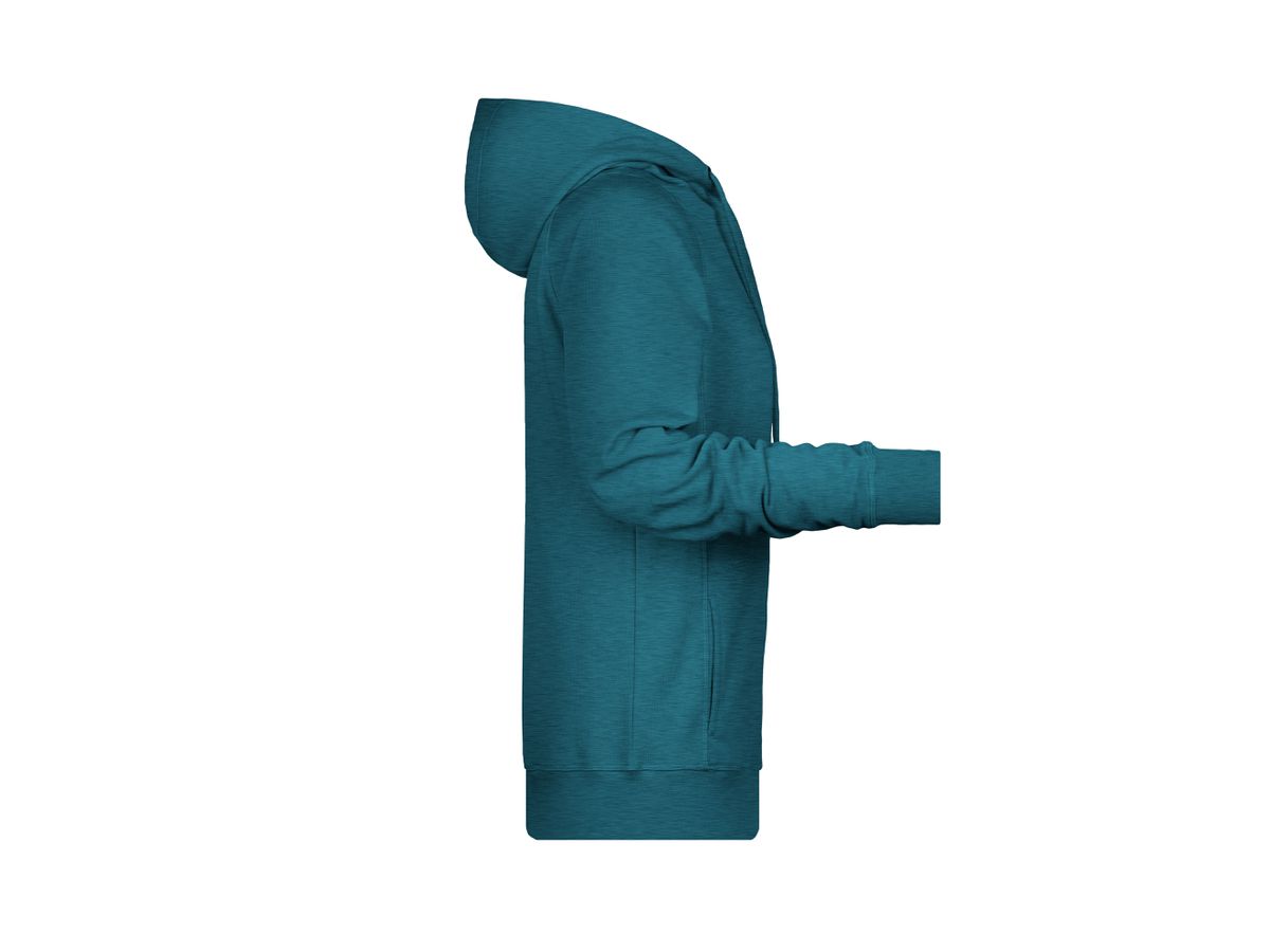 JN Ladies' Hoody 8023 petrol-melange, Größe M