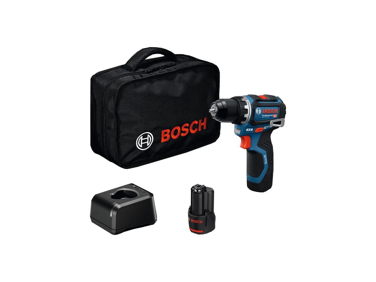BOSCH Akku-Bohrschrauber GSR 12V-32 2x12V2,0 AH, Ladegerät, Werkzeugtasche
