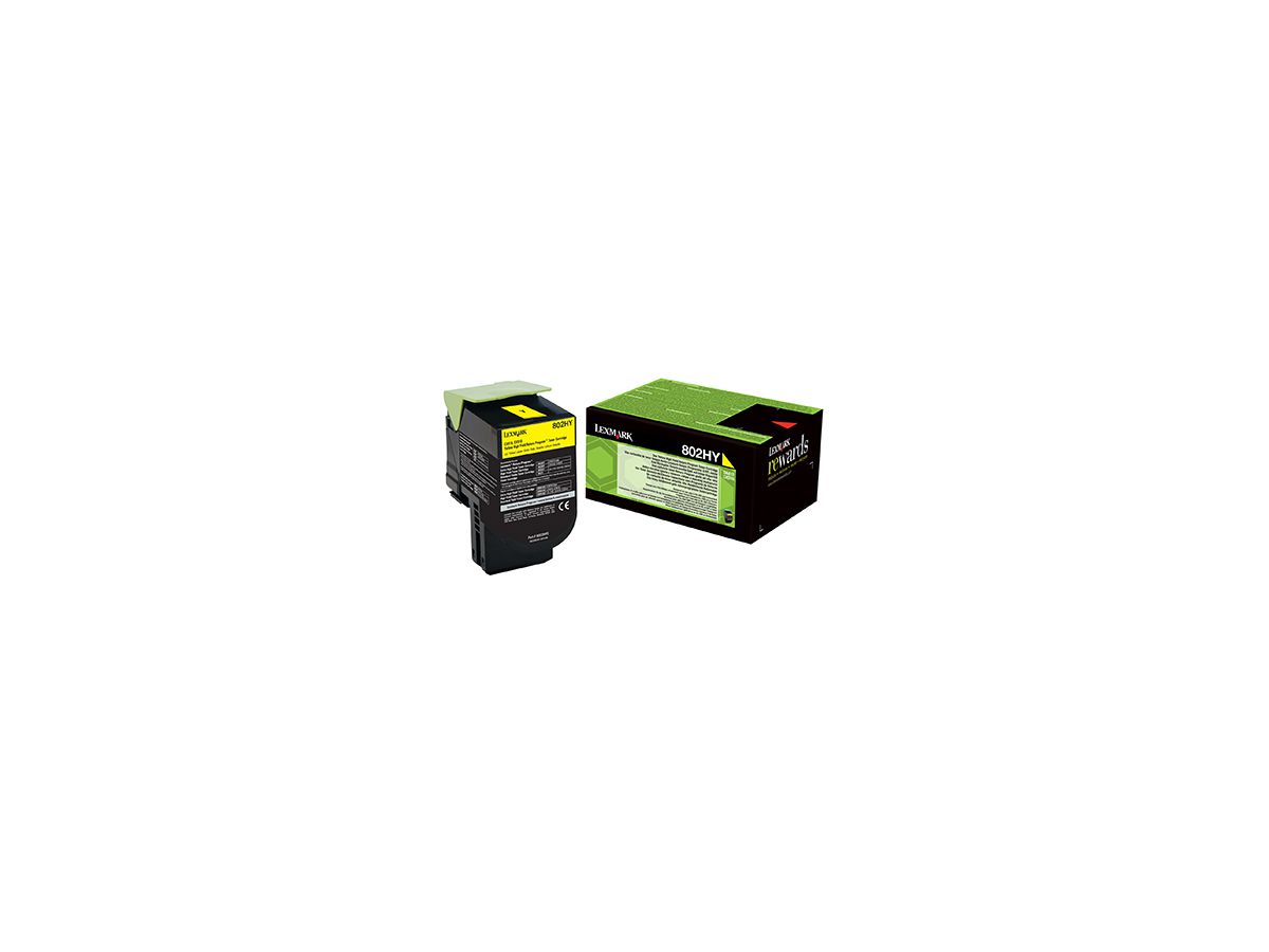 Lexmark Toner 80C2HY0 ca. 3.000Seiten gelb