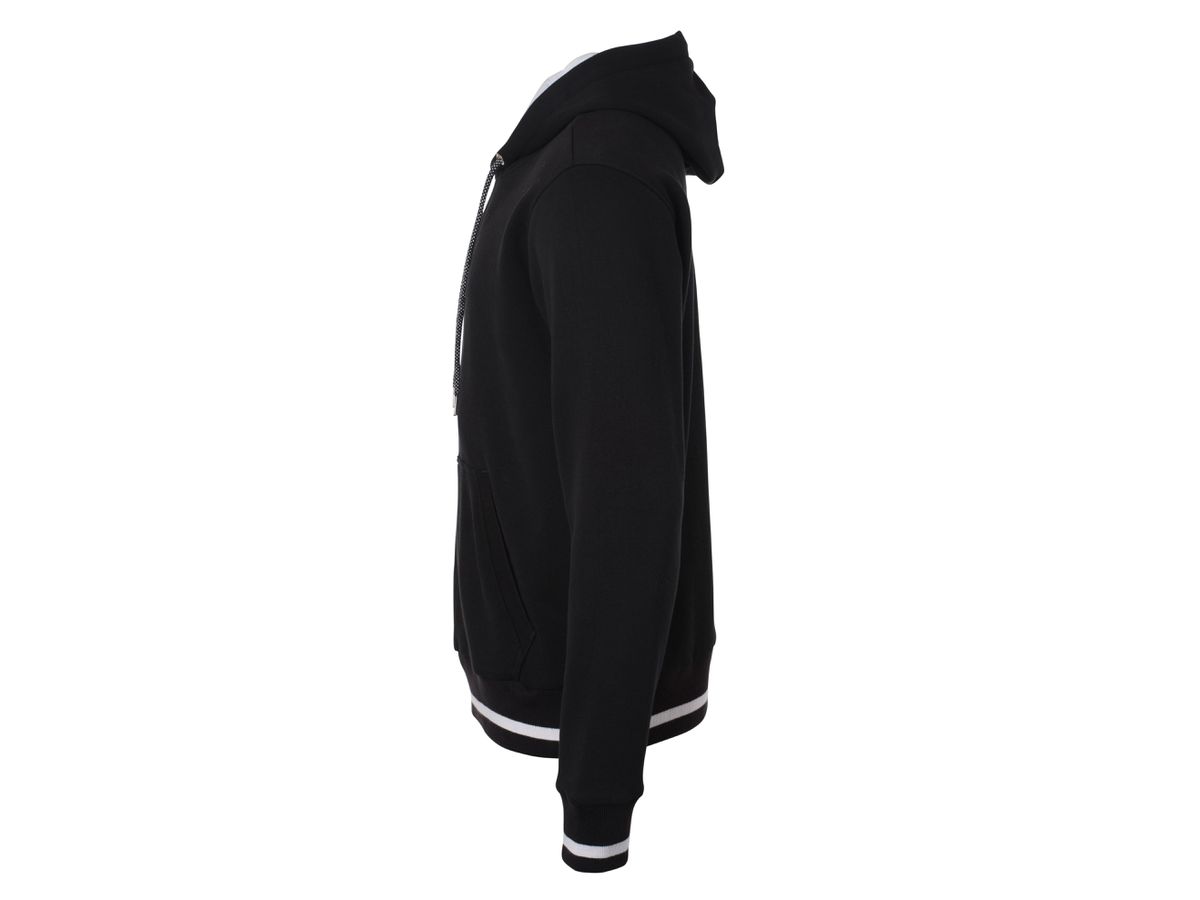 JN Men's Club Hoody JN778 black/white, Größe L