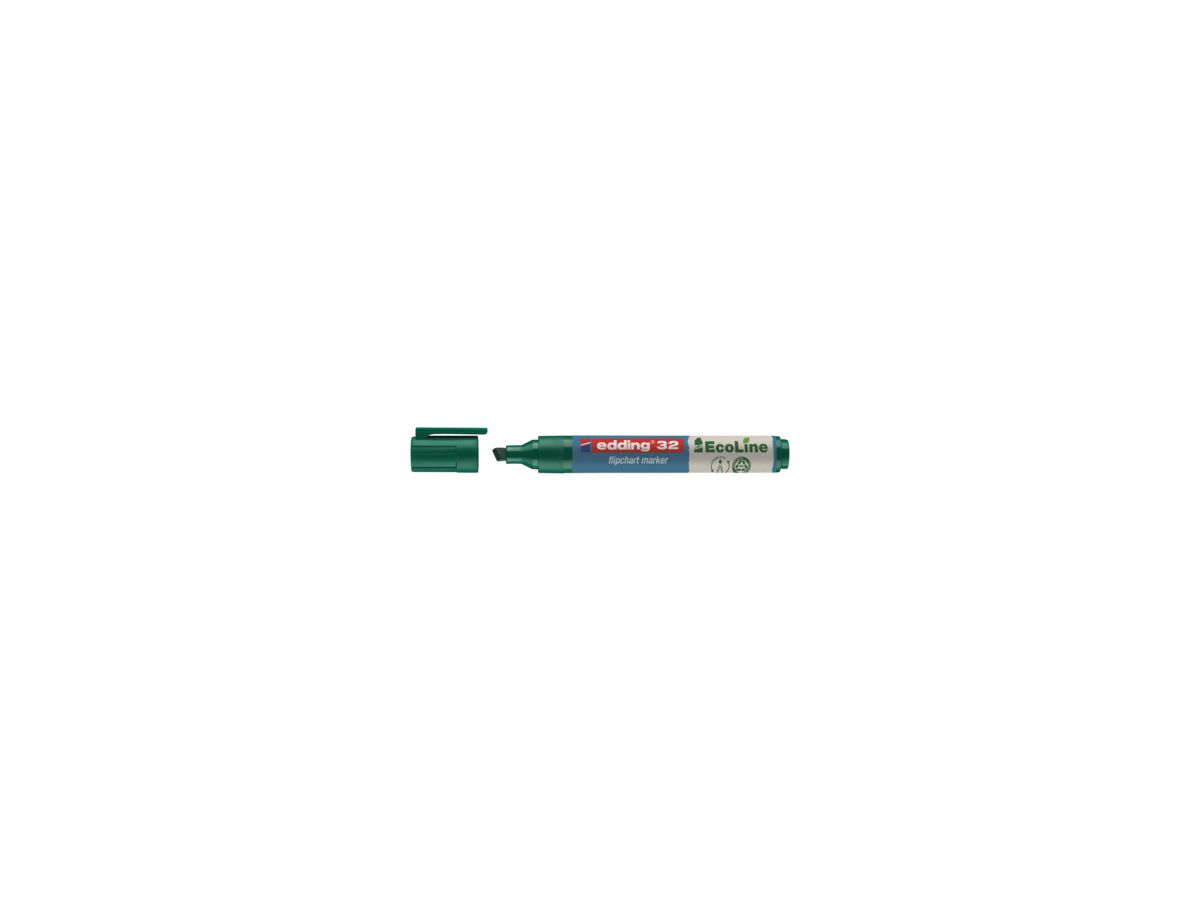 edding Flipchartmarker 32 EcoLine 4-32004 1-5mm Keilspitze grün