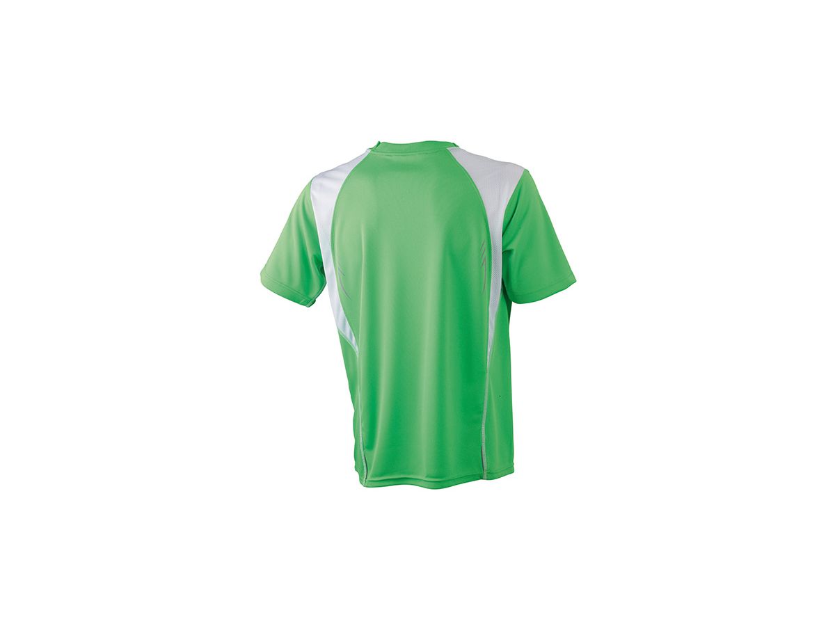 JN Mens Running-T JN397 100%PES, lime-green/white, Größe XL
