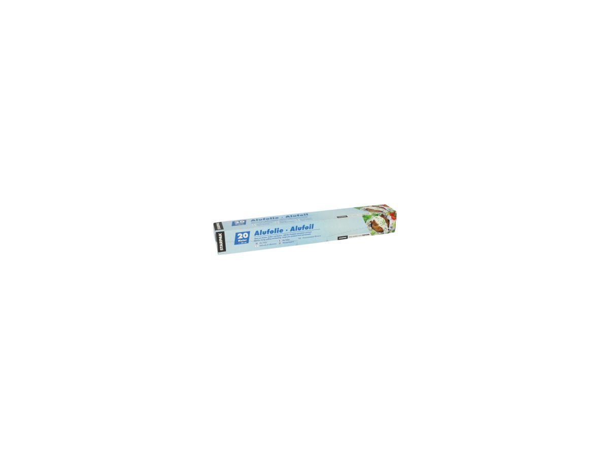 PAPSTAR Aluminiumfolie 14020 30cmx20m 0,011mm silber