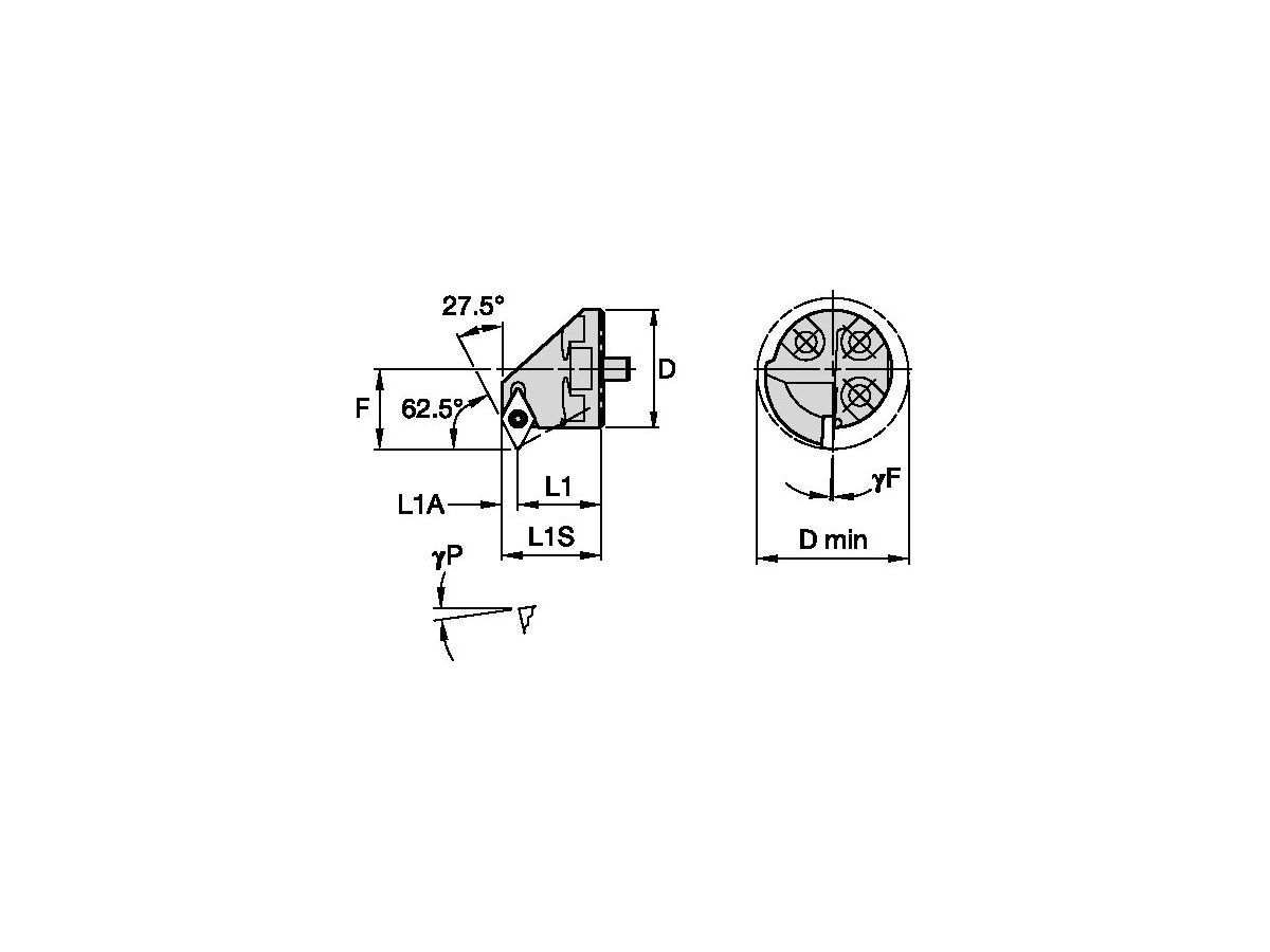 KENNAMETAL H2532SDPCL07 BORING HEAD D25,0MM DMIN32,0MM