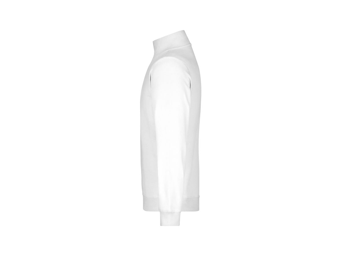 JN Round-Neck Zip JN352 100%BW, white, Größe XL