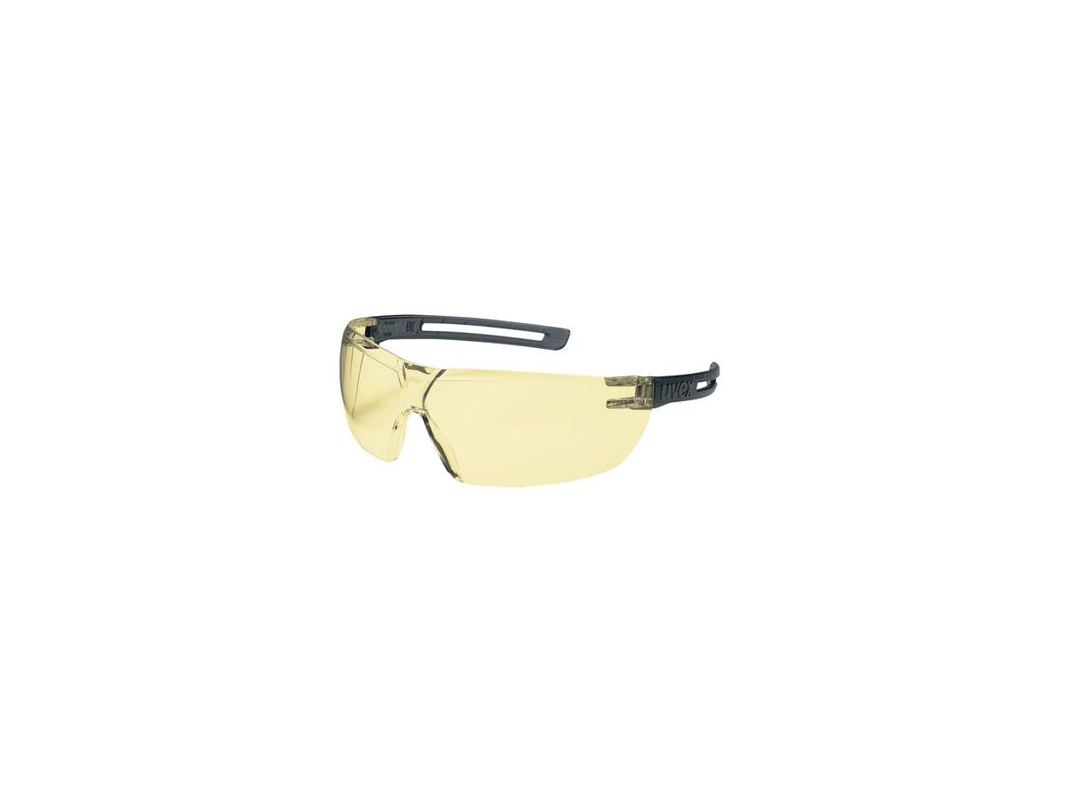 UVEX Schutzbrille x-fit schwarz Scheibe: PC amber, Nr. 9199.286