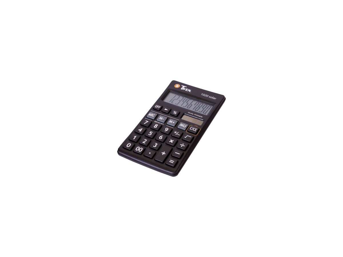 TWEN Taschenrechner TW 1020 584 schwarz