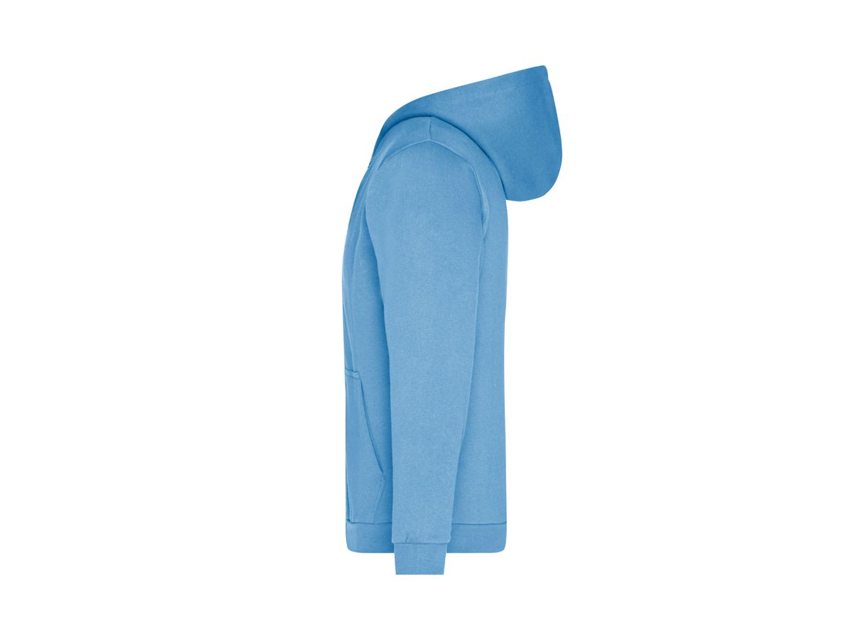 JN Promo Zip Hoody Men JN756 80%BW/20%PES sky-blue Gr. XL