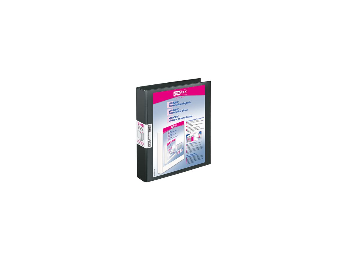 Veloflex Präsentationsringbuch VELODUR 4148180 4Ringe 30mm sw