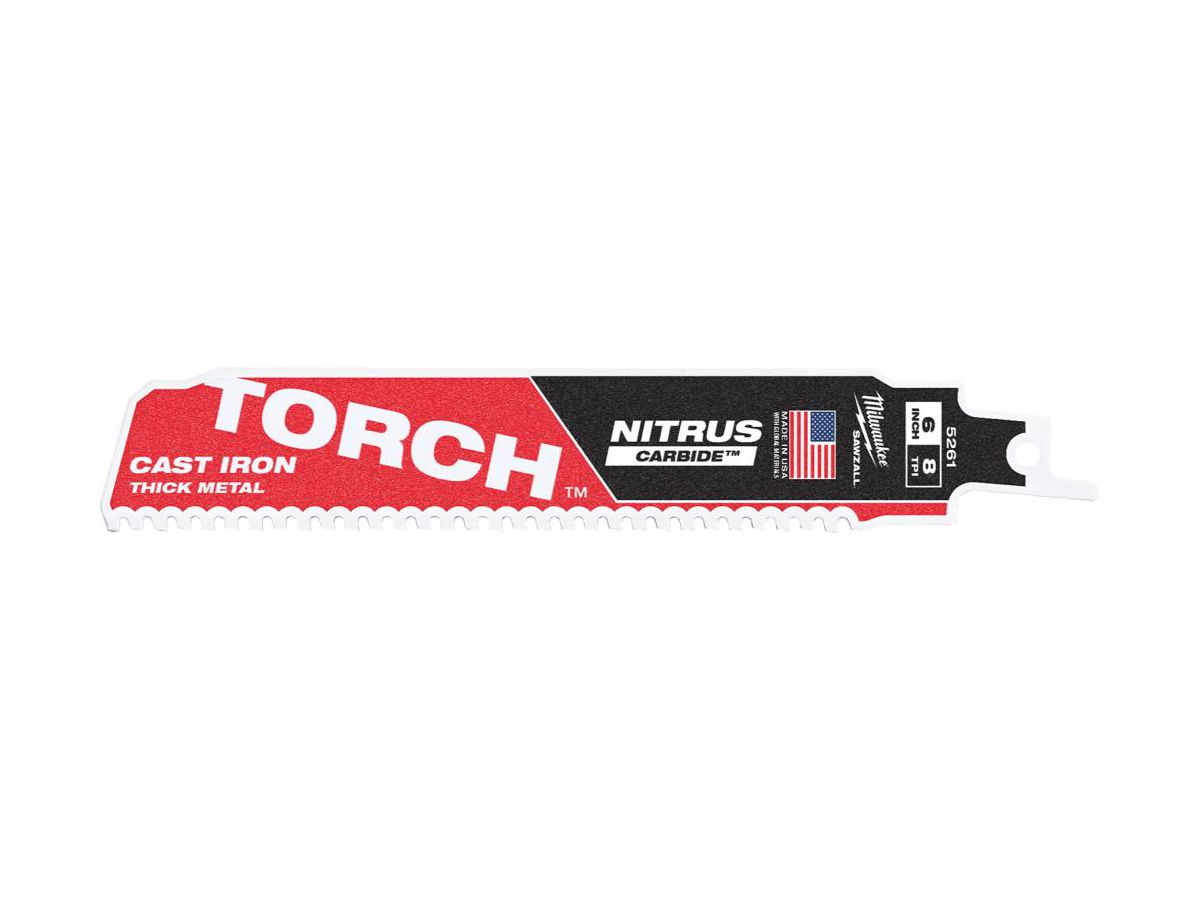 MILWAUKEE Säbelsägeblatt Metall HM-best. THE TORCH NITRUS, 150x3,2 mm, 8 TPI VE 5