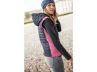 JN Ladies' Knitted Hybrid Vest JN767 kiwi-melange/anthracite-melange, Größe S