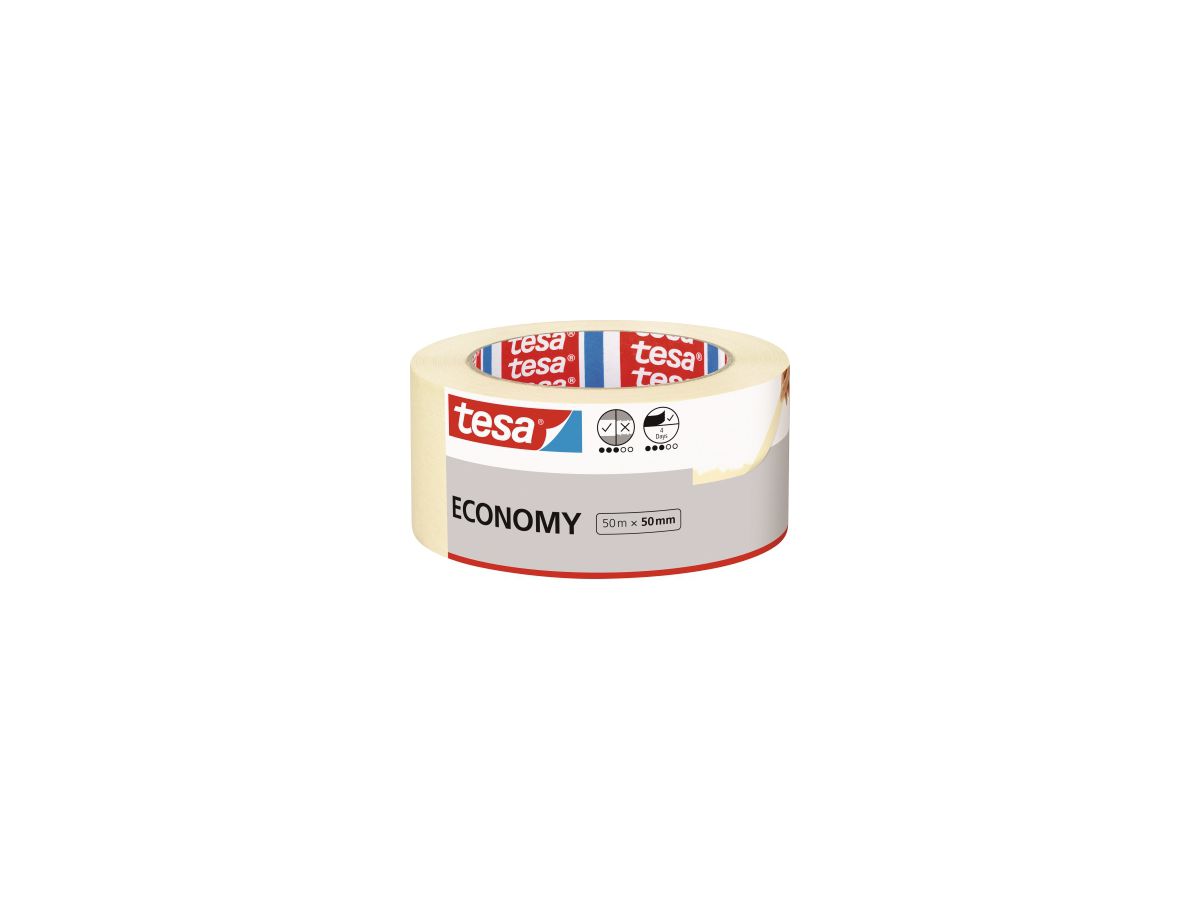 Tesa Kreppband 50mm breit chamois 4042448804853