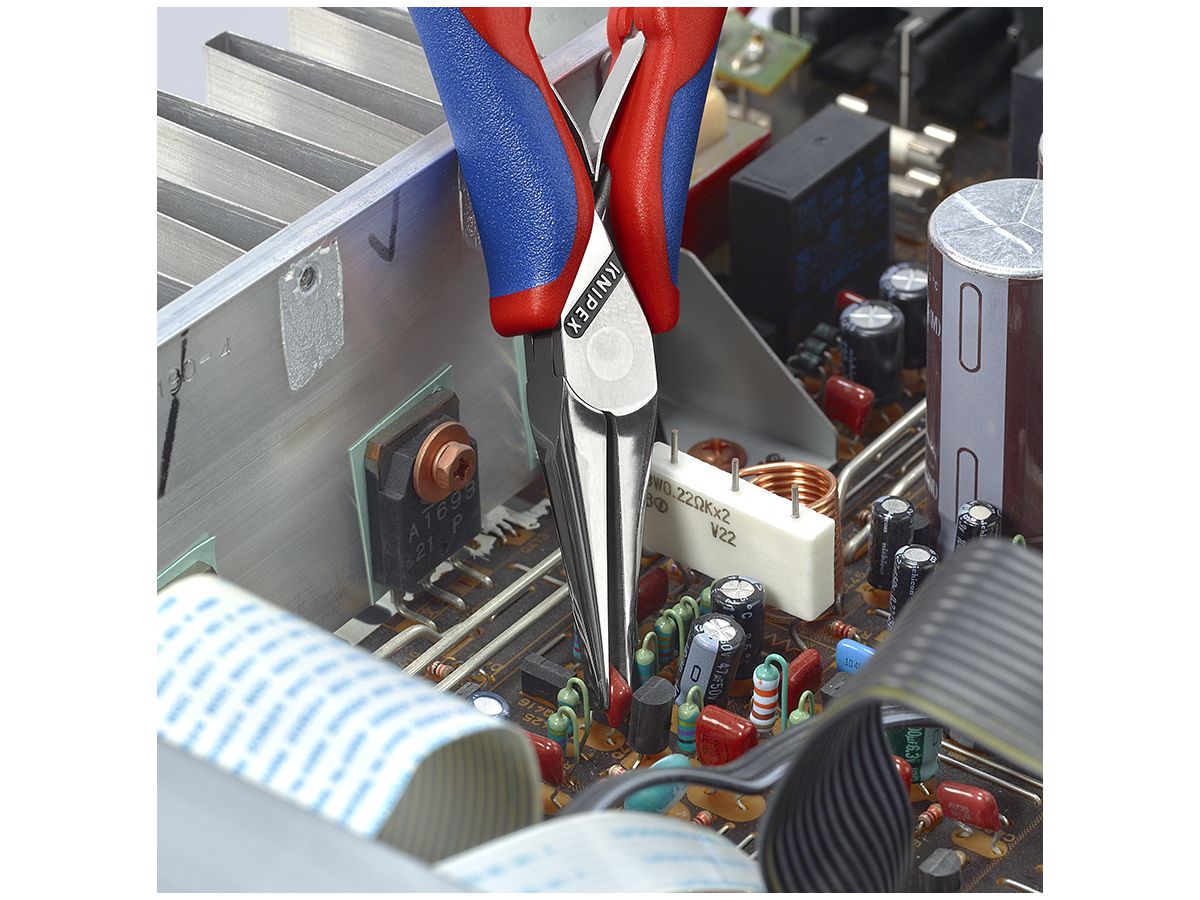 KNIPEX 35 52 145 Elektronik-Greifzange mit Mehrko.-Hülle 145 mm