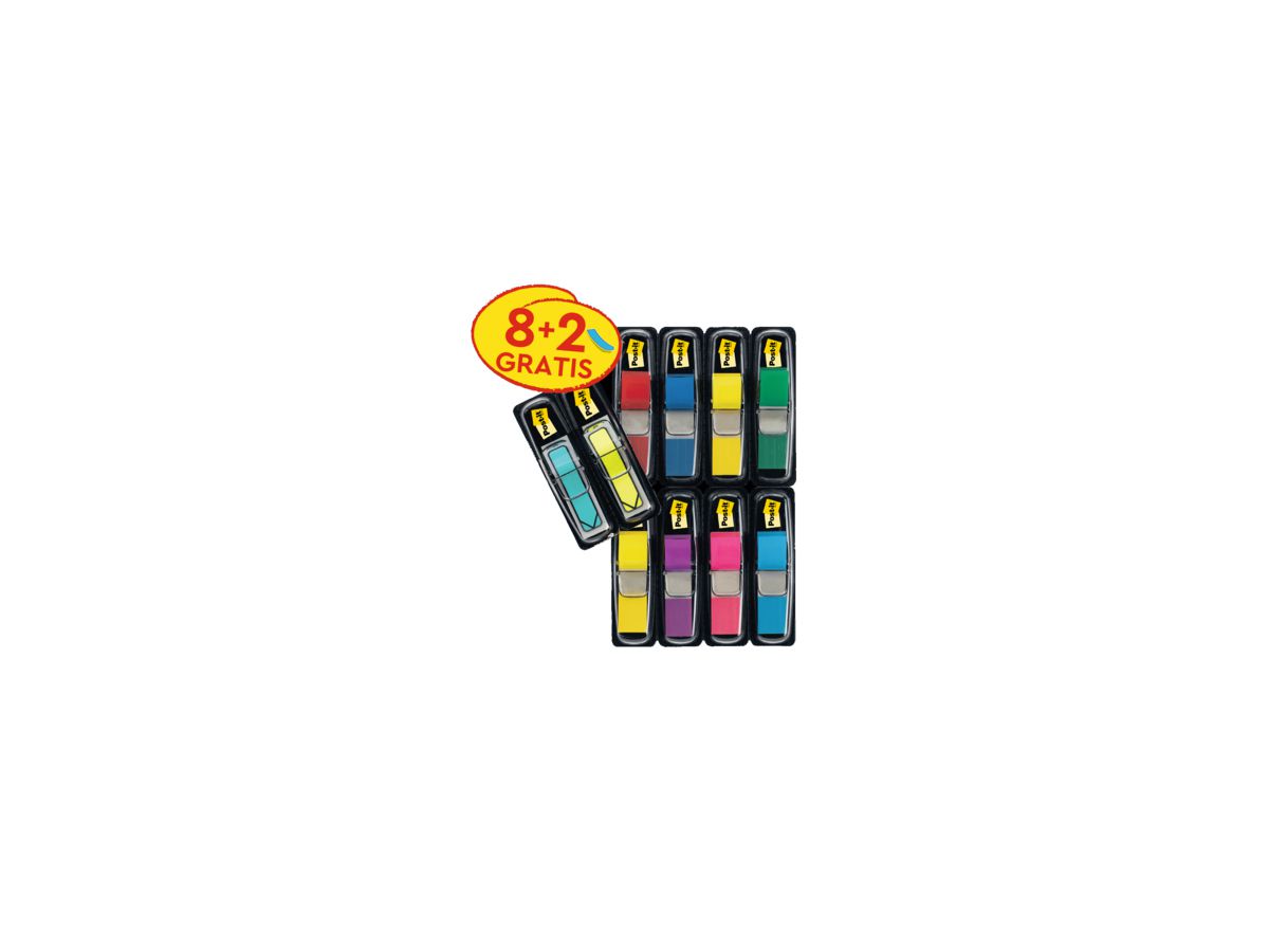 Post-it Heftstreifen Index Mini Promotion 683-VAD1 farbig +2 684