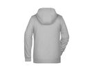 JN Ladies' Zip Hoody 8025 grey-heather, Größe M