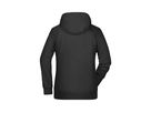 JN Ladies' Hoody 8023 black-heather, Größe XL