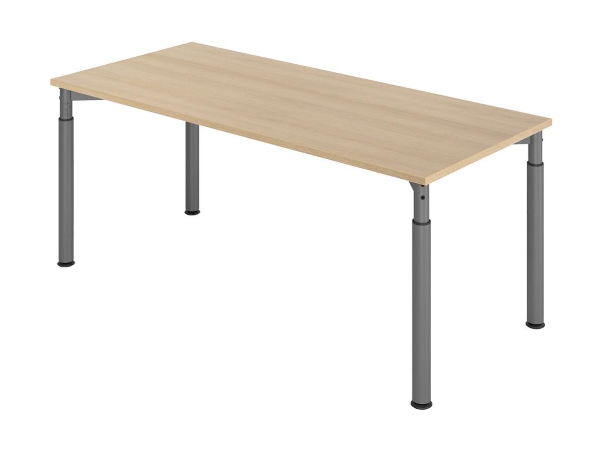 Schreibtisch 4-Fuß 1800x800 mm Eiche