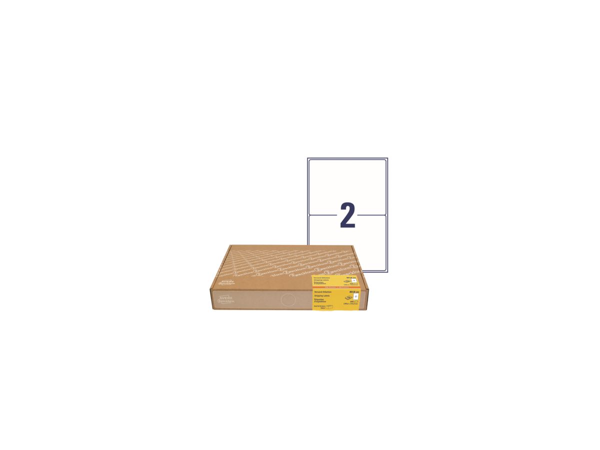 Avery Zweckform Versandetiketten 8018-300 199,6x143mm ws 600 St/Pack