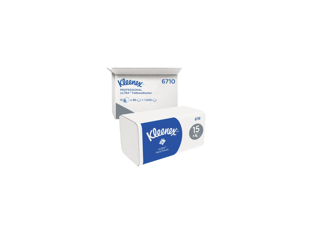 Kleenex Papierhandtuch Ultra Super Soft 6710 weiß 15x96Bl./Pack.