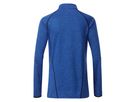 JN Ladies' Sports Shirt Longsleeve JN497 blue-melange/navy, Größe XXL