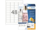 HERMA Folienetikett 8016 45,7x21,2mm tr 1.200 St./Pack.