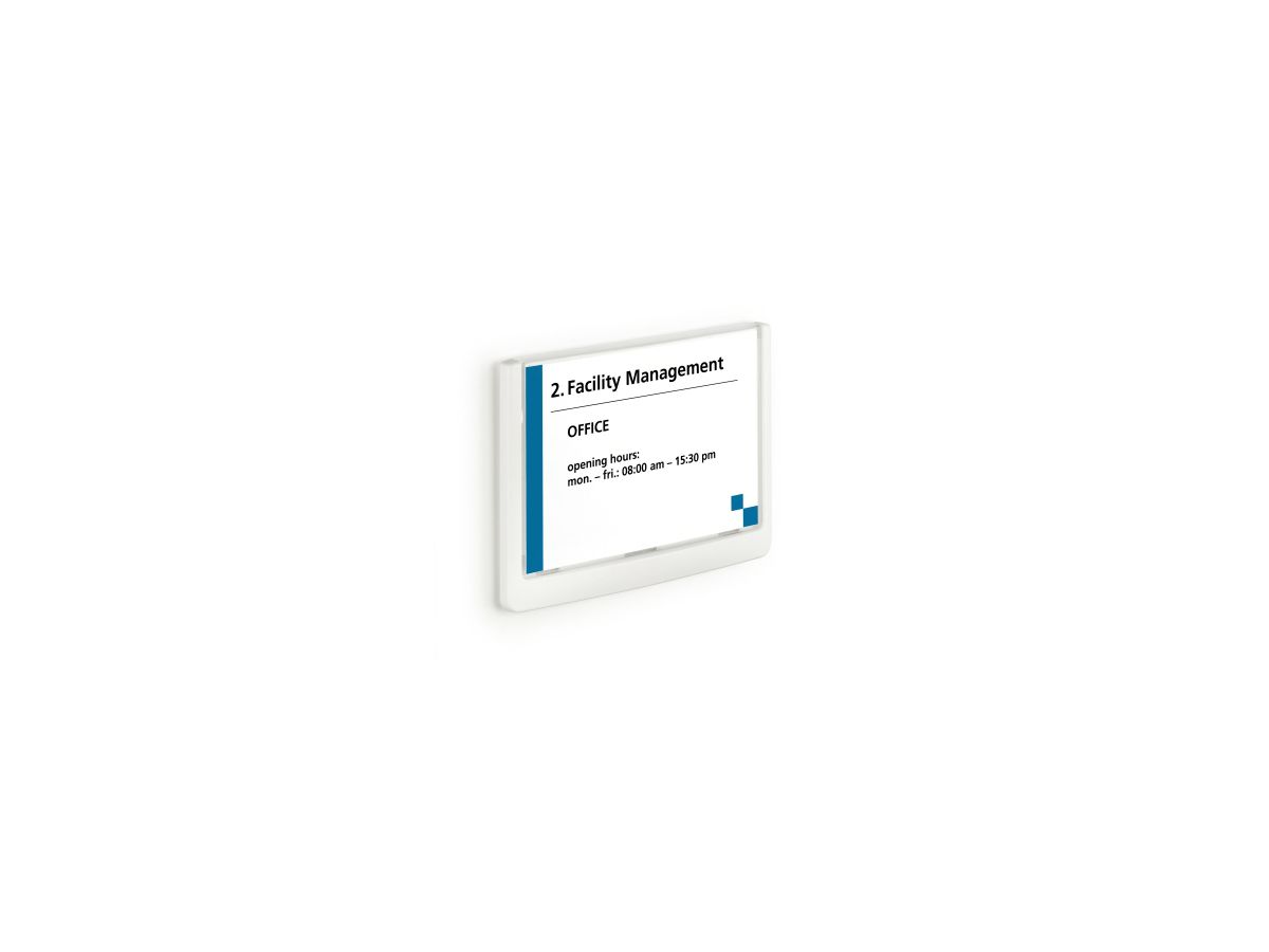 DURABLE Türschild Click SIGN 486102 149x105,5mm weiß