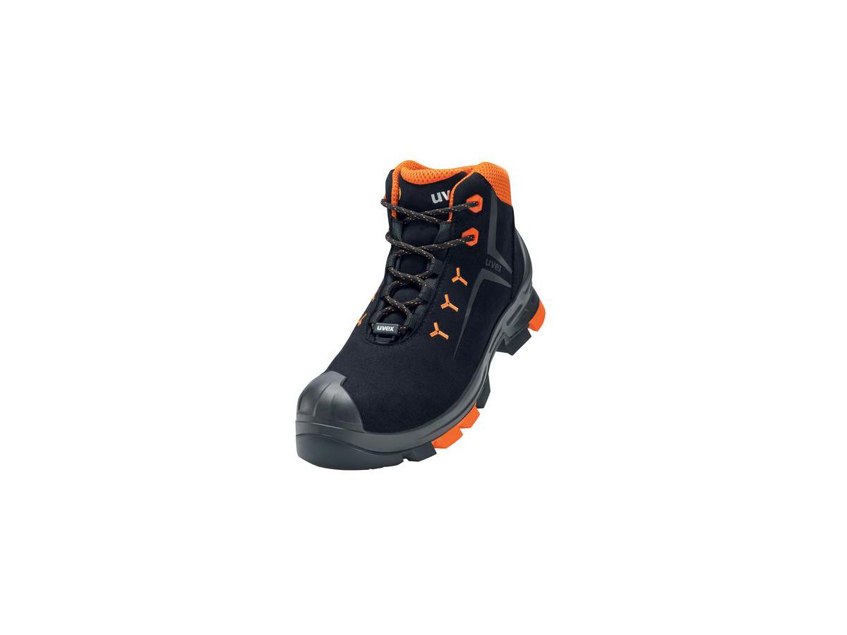 UVEX 2 Sicherheits-Stiefel Gr. 35 W10 S3L ESD SR schw/orange 6509.1