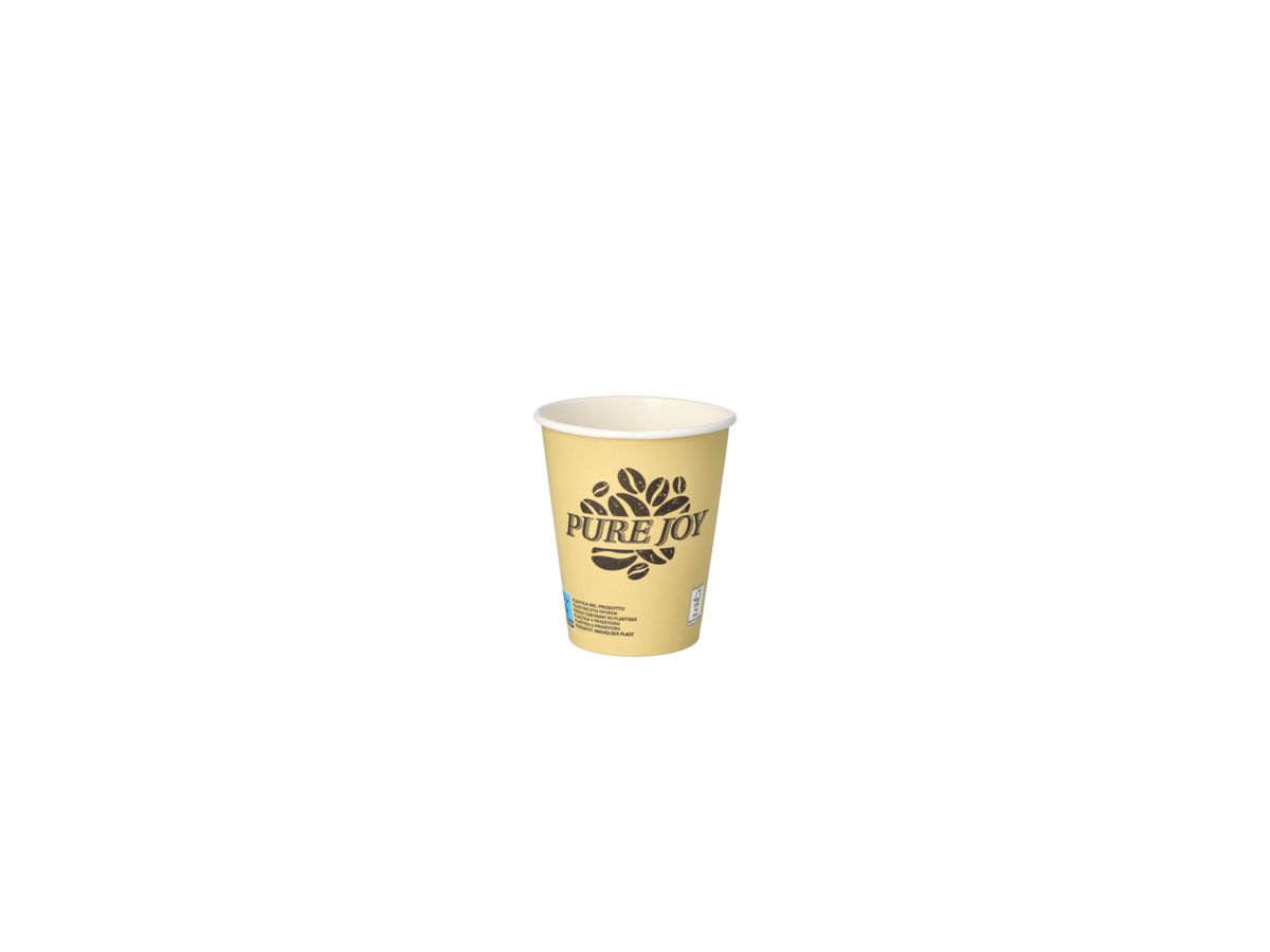 PAPSTAR Becher Pure Joy 87867 0,2l Pappe creme 50 St./Pack.