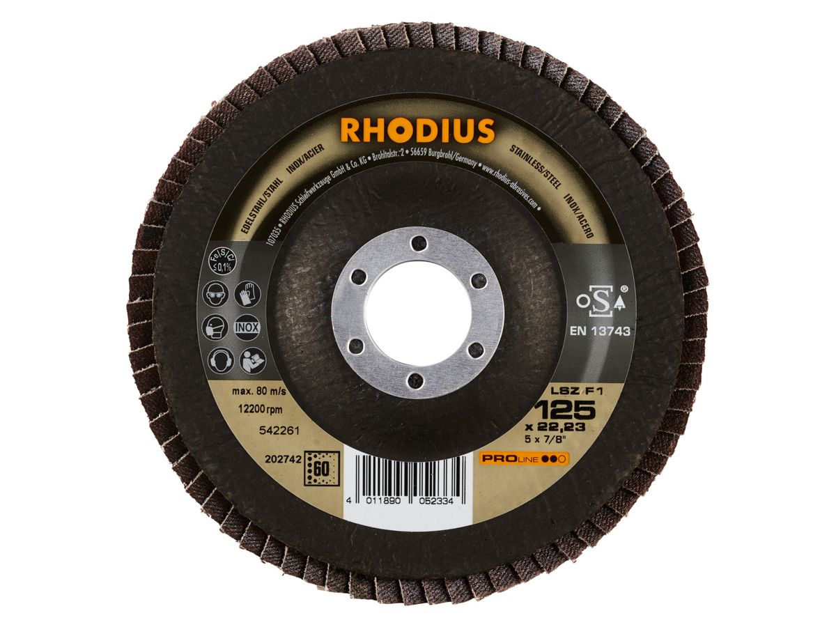 Lamellenschleifsch.LSZ F1 125mm K 60        Rhodius