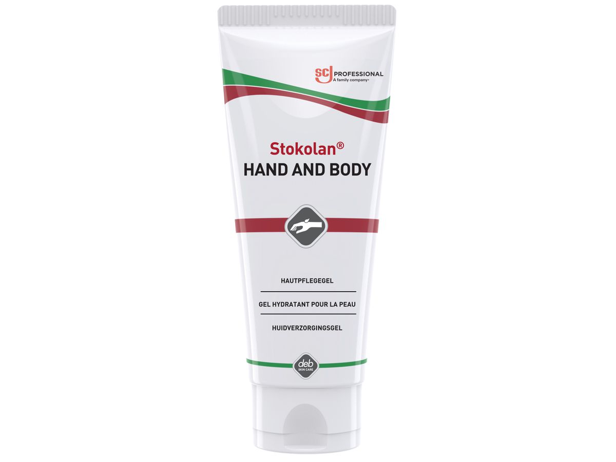 SC JOHNSON Hautpflegegel Stokolan Hand & Body, 100 ml Tube, SBL100ML