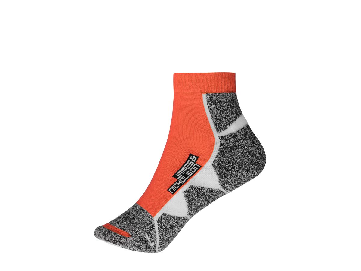 JN Sport Sneaker Socks JN214 bright-orange/white, Größe 45-47