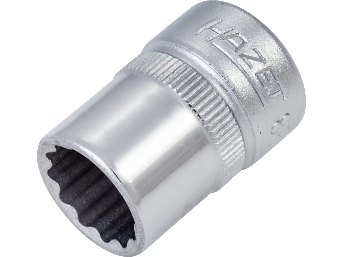 Socket wrench insert 3/8" 12mm bi-hex DIN3124 Hazet