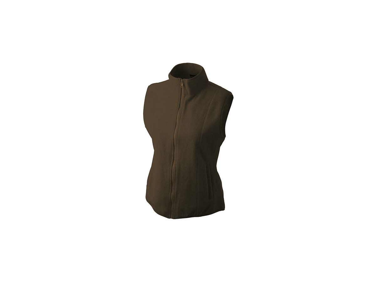 JN Girly Microfleece Vest JN048 100%PES, brown, Größe XL